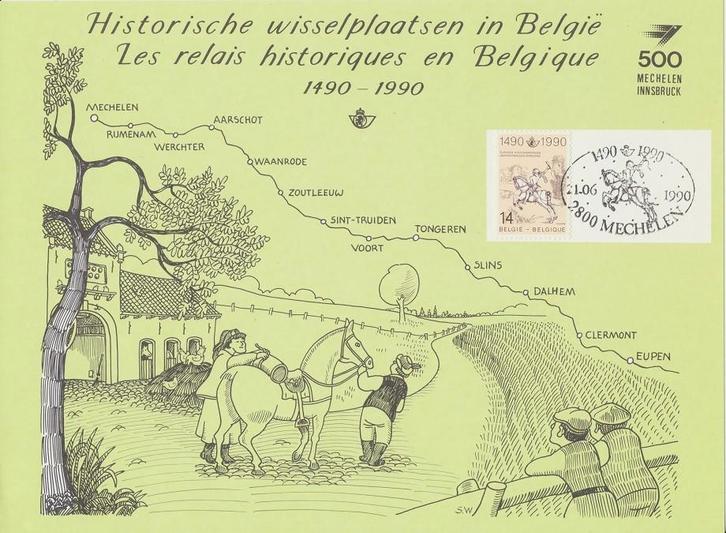 Herdenkingskaarten (HK) /// Cartes Souvenir (HK), Postzegels en Munten, Postzegels | Europa | België, Gestempeld, 1e dag stempel