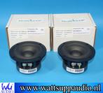 Wavecor WF120BD05 4.75'' speaker ( set van 2 ) luidsprekers, Overige merken, Front, Rear of Stereo speakers, Gebruikt, 60 tot 120 watt