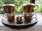 2 koffie filter tassen koper/glas, Antiek en Kunst, Ophalen, Koper