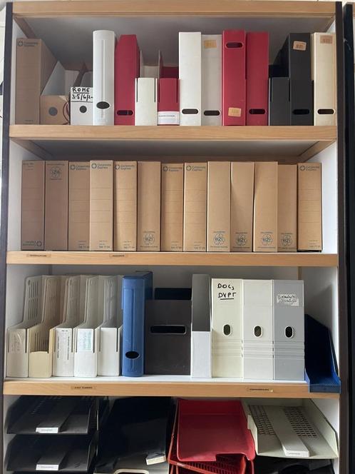 Tijdschriftenhouders/archiefdozen om weg te geven @ OXFAM, Diversen, Bureau-accessoires, Gebruikt, Ophalen