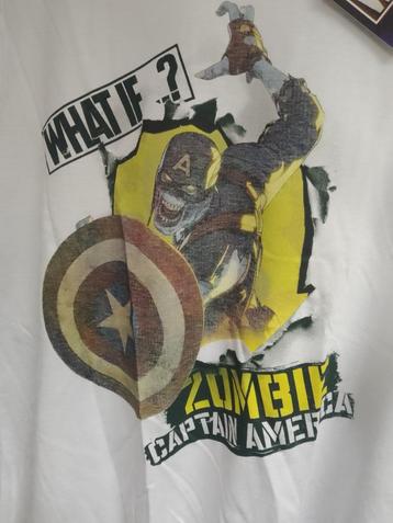 t-shirt medium zombie captain america marvel difuzed nieuw