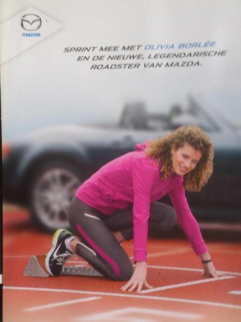 Mazda MX-5 Athletic Olivia Borlée Brochure, Boeken, Auto's | Folders en Tijdschriften, Mazda, Ophalen of Verzenden