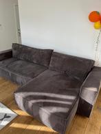 Donker bruine ribcord hoekslaapbank Nihad van Bobochic Paris, Ophalen, Gebruikt, Vierpersoons of meer, Stof