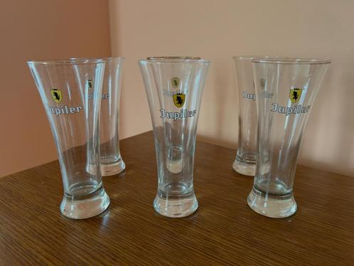 oude Jupiler bierglazen – Retro & origineel, Verzamelen, Glas en Drinkglazen, Zo goed als nieuw, Bierglas, Ophalen