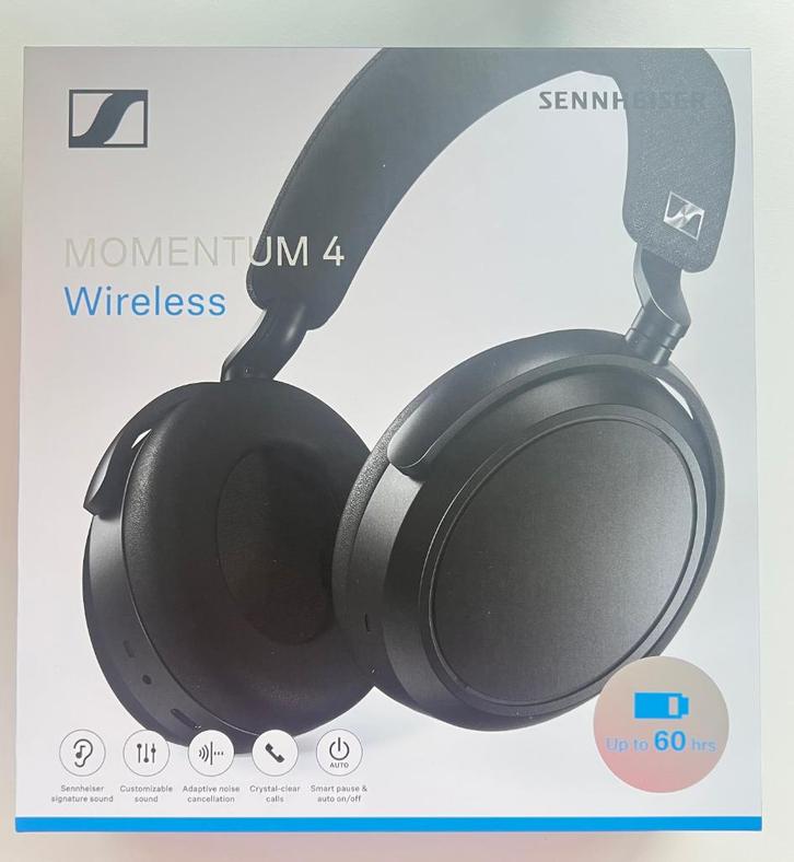 Sennheiser MOMENTUM 4 Wireless (nieuw in de verpakking), Audio, Tv en Foto, Hoofdtelefoons, Nieuw, Over oor (circumaural), Sennheiser