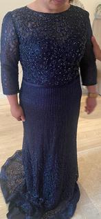 Avondjurken 44, Kleding | Dames, Gelegenheidskleding, Ophalen, Zo goed als nieuw, Maat 42/44 (L), Beige