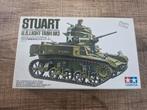 Tamiya Stuart U.S. Light Tank M3 Mk.I 1/35, Hobby en Vrije tijd, Tank, 1:32 tot 1:50, Ophalen of Verzenden, Zo goed als nieuw