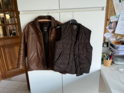 lederen jas M/V, Kleding | Heren, Jassen | Winter, Gedragen, Maat 46 (S) of kleiner, Bruin, Ophalen