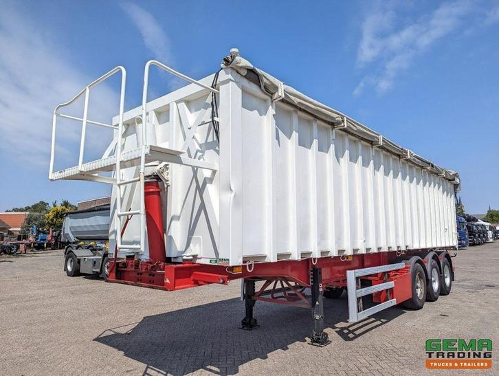 OVA 38OK911 3-Assen - Kipper 46m³ - Staal/Alu - Trommelremme, Auto's, Vrachtwagens, ABS, Aanhangers en Opleggers