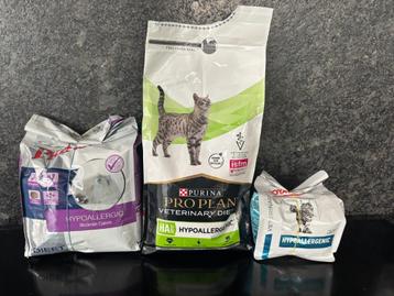 Pakket hypo allergeen eten katten (waarde €65) beschikbaar voor biedingen