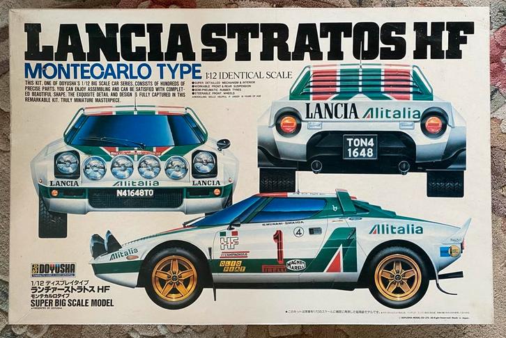 Maquette Doyusha 1/12, lancia stratos hf, Monte-Carlo (neuf), Hobby en Vrije tijd, Modelbouw | Auto's en Voertuigen, Zo goed als nieuw