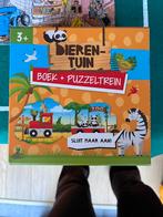 Puzzeltrein met boekje dierentuin, Ophalen, Zo goed als nieuw