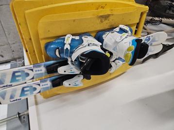 Set ski's en botten kind, Sport en Fitness, Skiën en Langlaufen, Ophalen of Verzenden, Gebruikt, Ski, Ski's