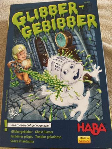 Glibber gebibber. 5 tot 99 jaar. 1 tot 4 spelers. beschikbaar voor biedingen