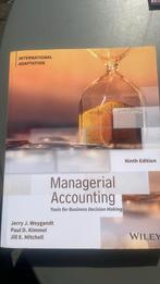 Managerial accounting, Boeken, Ophalen of Verzenden, Nieuw, Wiley