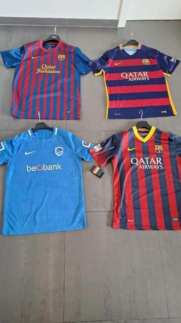 Voetbalshirts Fc Barcelona + Krc Genk shirt beschikbaar voor biedingen