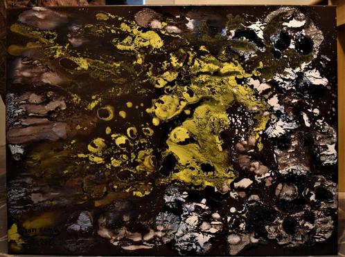 Pauw Aelle abstract schilderij, door Joky Kamo 2022, Antiek en Kunst, Kunst | Schilderijen | Modern, Ophalen