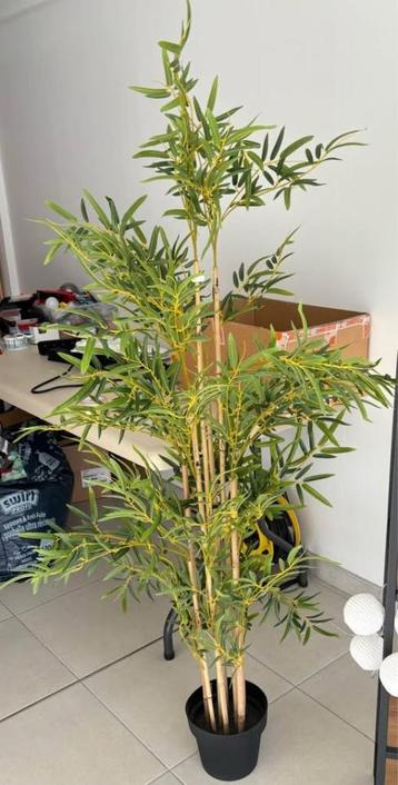 Kunstplant bamboe: hoogte +/- 160 cm - diameter +/- 80 cm beschikbaar voor biedingen