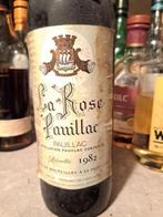 1 "La Rose Pauillac" - 1982 - Pauillac, Pleine, France, Enlèvement ou Envoi, Vin rouge
