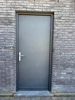 PVC - Alu deuren in antraciet grijs, Gebruikt, Deurkozijn, Aluminium, 150 tot 225 cm