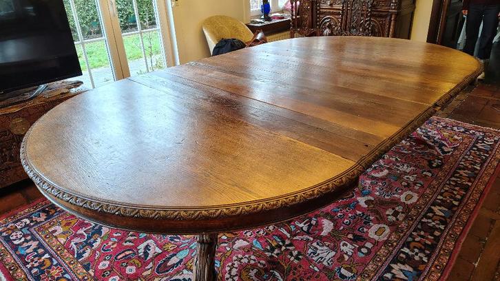 Ensemble de meubles avec grande table gigogne en chêne, Antiquités & Art, Antiquités | Meubles | Tables, Enlèvement