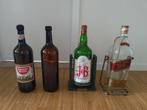 Lot van 4 lege drankflessen, Antiek en Kunst, Ophalen of Verzenden