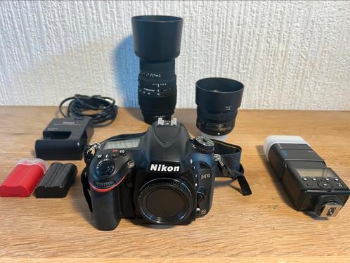 Nikon D610 avec 2 objectifs, flash et accessoires, Audio, Tv en Foto, Fotocamera's Digitaal, Zo goed als nieuw, Nikon, Ophalen