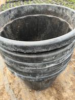 Heel grote kweekpotten harde plastiek 38 x 33 cm, Kunststof, Gebruikt, Rond, Tuin