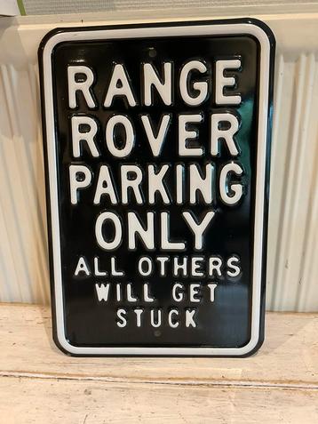 Emaille bord Range Rover