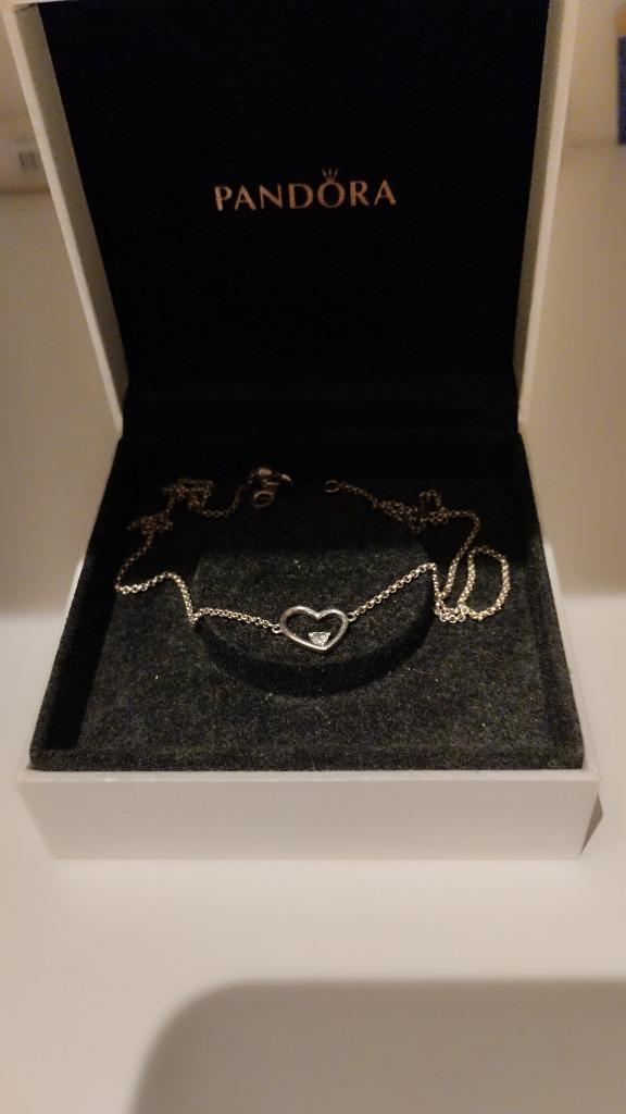 Pandora ketting, Handtassen en Accessoires, Kettingen, Zo goed als nieuw, Zilver, Ophalen