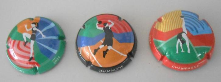 3 generieke champagne capsules - Olympische Spelen 2024, Verzamelen, Complete verzamelingen en Collecties, Ophalen of Verzenden