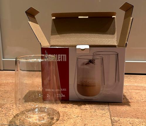 Bialetti dubbelwandige glazen, Huis en Inrichting, Keuken | Keukenbenodigdheden, Nieuw, Ophalen
