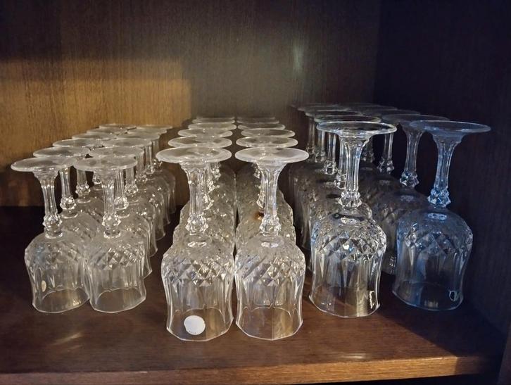 Glasservies Christal D'arques, Huis en Inrichting, Keuken | Servies, Gebruikt, Ophalen