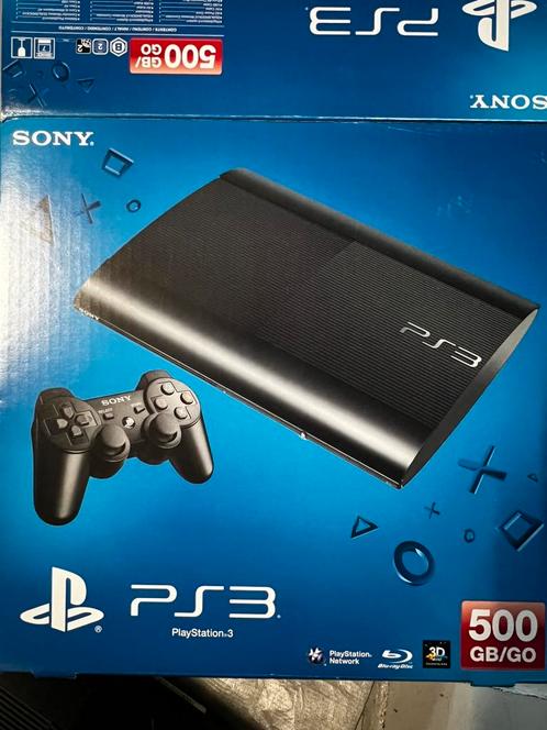 Playstation 3 ultra Slim+ boîte+ manette + jeux, Games en Spelcomputers, Spelcomputers | Sony PlayStation 3, Zo goed als nieuw