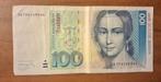 ALLEMAGNE FÉDÉRALE 100 Deutsche Mark Août 1991, Enlèvement ou Envoi, Allemagne