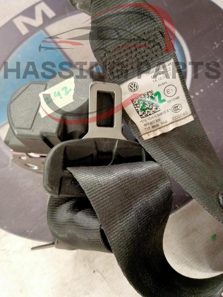 86085VW Polo 6R/6C Gordel Achterbank 6R0857806, Auto-onderdelen, Dashboard en Schakelaars, Volkswagen, Gebruikt, Ophalen of Verzenden