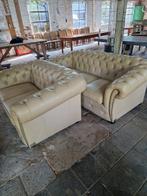 Cteme lederen Chesterfield banken, Ophalen, Gebruikt, Vierpersoons of meer, Leer