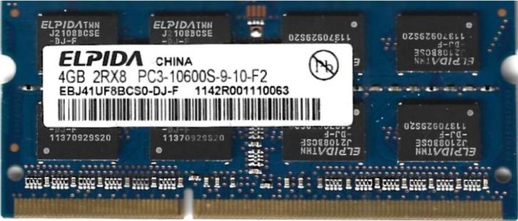 Mémoir RAM pour pc portable, Computers en Software, RAM geheugen, Zo goed als nieuw, Laptop, 4 GB, DDR3, Ophalen