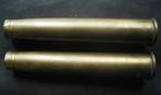 Deux douilles homogènes MK 2 de canon 40mm AAA Bofors, Verzenden, Landmacht, Hulzen of Bodemvondsten