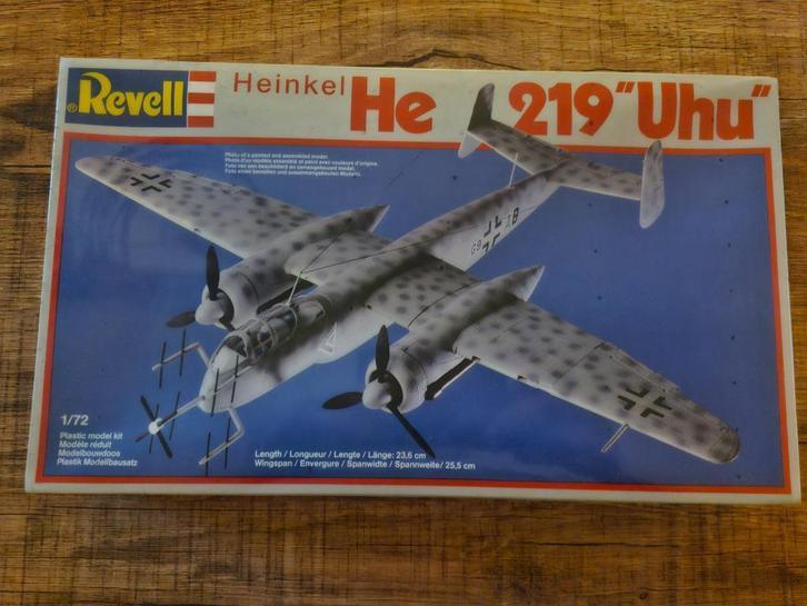 Revell Heinkel He219 Uhu 1/72, Hobby & Loisirs créatifs, Modélisme | Avions & Hélicoptères, Neuf, Avion, 1:72 à 1:144, Revell