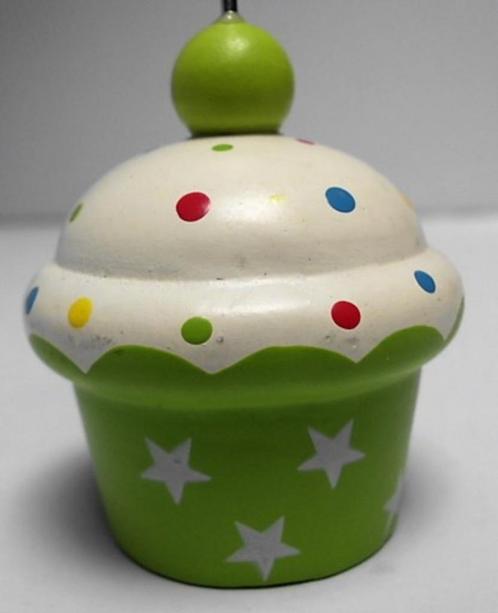 Bedankje - Cupcake groen fotoclip - 35 stuks voor 50€, Kinderen en Baby's, Kraamcadeaus en Geboorteborden, Nieuw, Kraamcadeau