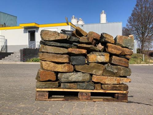 Breuksteen gres bont handzaam Muurstenen Stapelstenen natuur, Tuin en Terras, Grind, Keien en Split, Nieuw, Kei, Beige, Zandsteen