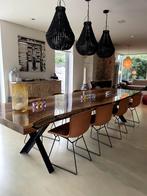 Luxe houten epoxy eettafel 10pers, Maison & Meubles, Tables | Tables à manger, Comme neuf, 100 à 150 cm, Rectangulaire, Enlèvement