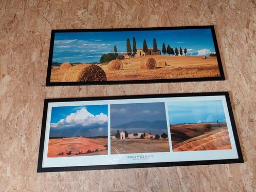2 decoratieve lijsten die Toscane voorstellen, Huis en Inrichting, Woonaccessoires | Lijsten, Gebruikt, Minder dan 50 cm, 75 tot 100 cm