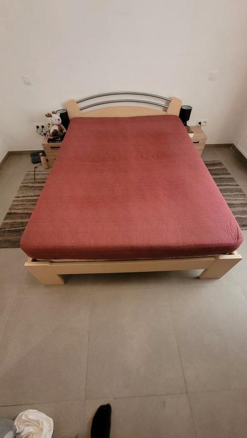 Bed + lattenbodem (+ Matras), Huis en Inrichting, Slaapkamer | Bedden, Gebruikt, Ophalen of Verzenden