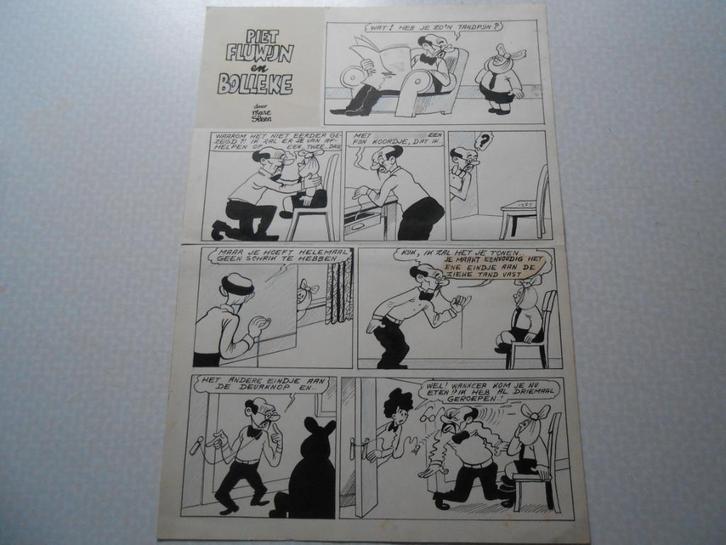 Piet fluwijn en bolleke originele plaat jaren 50., Boeken, Stripverhalen, Zo goed als nieuw, Ophalen of Verzenden