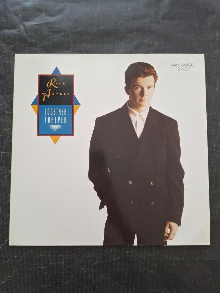 RICK ASTLEY "Together Forever" maxi LP singel (1988) Topstaa, Cd's en Dvd's, Vinyl | Pop, Zo goed als nieuw, 1980 tot 2000, 12 inch