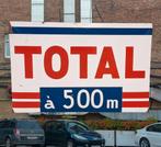 Super groot en zwaar emaille bord TOTAL️️ ⛽️, Enlèvement, Utilisé, Panneau publicitaire