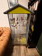 Vogelkooi met speelgoed, Dieren en Toebehoren, Ophalen, Zo goed als nieuw, Vogelkooi
