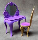 Vanity + stoel Barbie Princess Charm School Royal Bed & Bath, Ophalen of Verzenden, Gebruikt, Barbie
